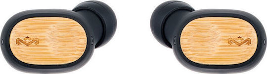 The House Of Marley Liberate Air In ear Bluetooth хендсфри Слушалки с Устойчивост на Пот и Кутийка за Зареждане Черен