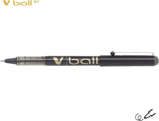 Pilot V-Ball Pen Rollerball 0.7mm Black with Black Ink 12pcs