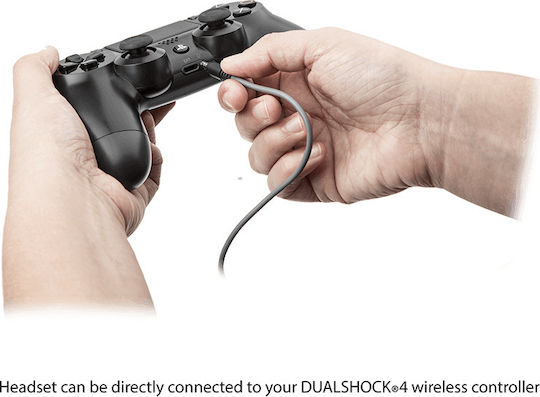 PDP LVL50 PS4 Over Ear Gaming Headset με σύνδεση 3.5mm Γκρι for PS4