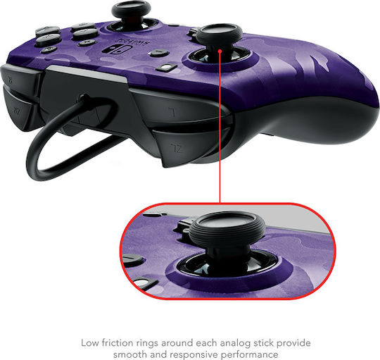 Purple Faceoff Pdp PDP Faceoff Deluxe Audio Wired Controller