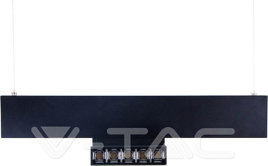 V-TAC LED Φυσικό Λευκό Σποτ με 5 Φώτα σε Μαύρο Χρώμα
