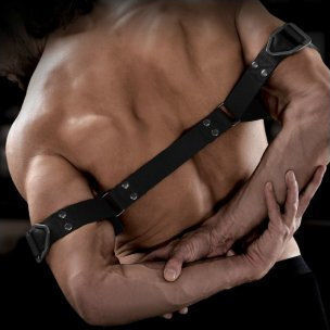 Pipedream Sir Richard's Condom Company Heavy-Duty Bicep Binder Torso & Limb Restraint Set in Black Color