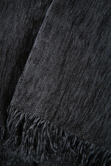 Anna Riska 1300 Ριχτάρι Τετραθέσιου Καναπέ Chenille 180x320εκ. Dark Grey