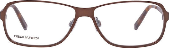 Dsquared2 Metal Eyeglass Frame Brown DQ5057 049