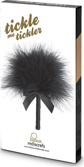 Bijoux Indiscrets Tickle Me Tickler Feather for Tickling in Black Color