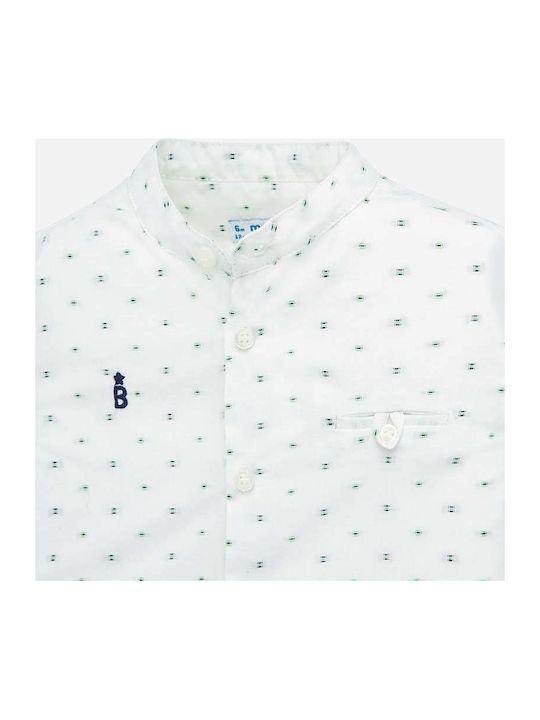 Mayoral Kids Polka Dot Shirt White