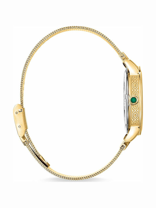 Thomas Sabo Garden Spirit Malachite Γυναικείο Ρολόι Μπαταρίας με Χρυσό Μεταλλικό Μπρασελέ