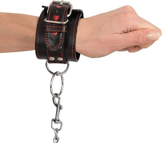 You2Toys Bad Kitty Leather Look Handcuffs Handcuffs in Black Color