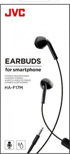 JVC HA-F17M Earbuds Handsfree with 3.5mm Connector Black