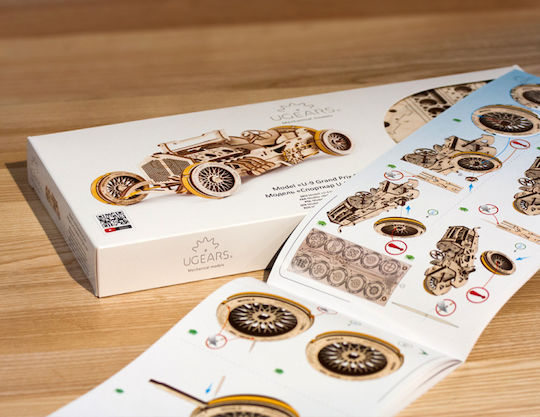 Ugears Дървена Конструктивна Игра U-9 Grand Prix Car