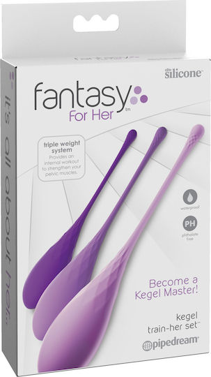 Pipedream Fantasy For Her Kegel Train-Her Set Κολπικές Μπάλες Μωβ