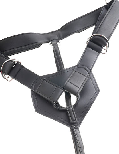 Pipedream King Cock Strap-on Harness Gurtzeug mit Dildo 20cm in Braun Farbe