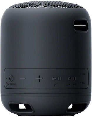 Sony SRS-XB12 SRSXB12B.CE7 Αδιάβροχο Ηχείο Bluetooth 5W με Διάρκεια Μπαταρίας έως 16 ώρες Μαύρο