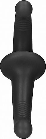 Shots Ouch Strapless Strapon Silicone Strapless Strap On με Dildo 22cm σε Μαύρο Χρώμα