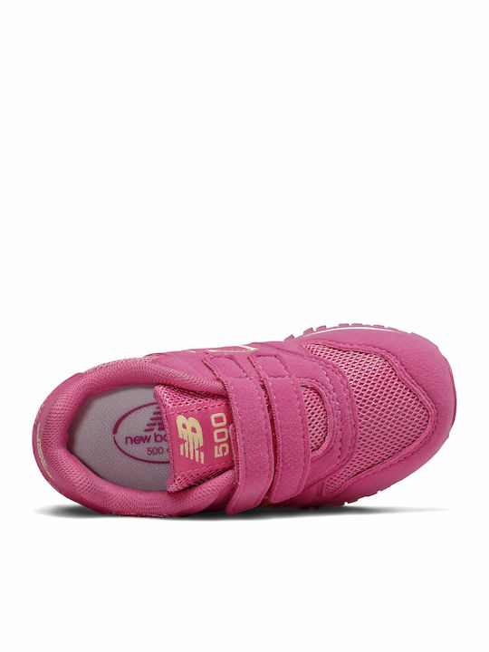 500 Kids Sneakers with Scratch Fuchsia