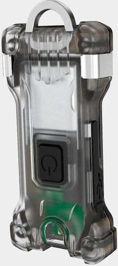 Armytek Rechargeable Keychain Flashlight LED IP67 with Maximum Brightness 200lm Zippy Grey Onyx Gray
