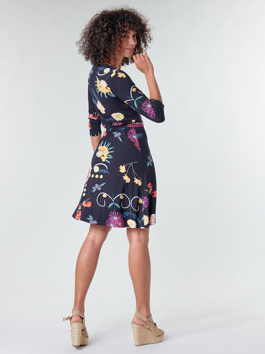 Desigual Tropic India Mini Dress Wrap Floral