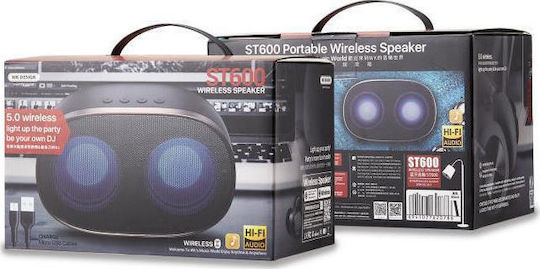 WK ST600 Bluetooth Speaker with Battery Life up to 2 hours Black