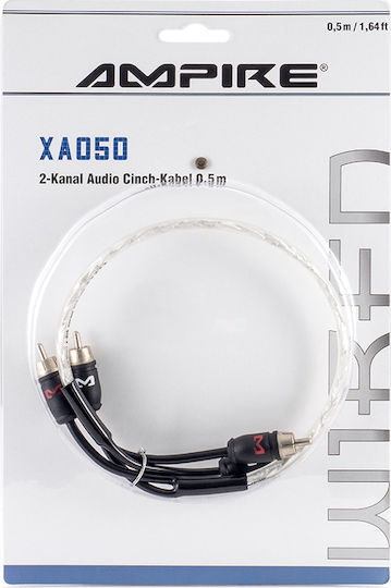 Ampire Cable RCA male - RCA male 0.5m XA050