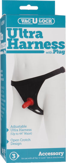 Vac U Lock Ultra Harness with Plug Harness σε Κόκκινο Χρώμα