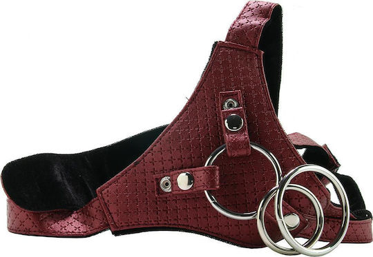 Calexotics Her Royal Harness Crotchless Regal Queen Harness σε Κόκκινο Χρώμα