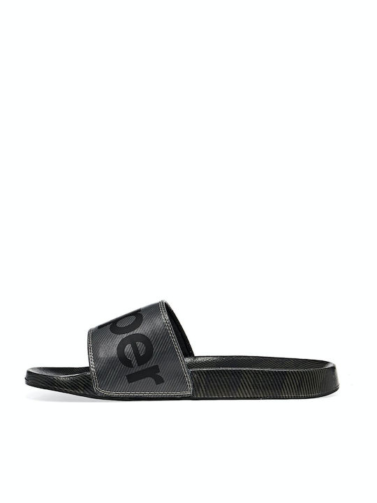 Flash M Printed Beach Slides Herren Slides Gray