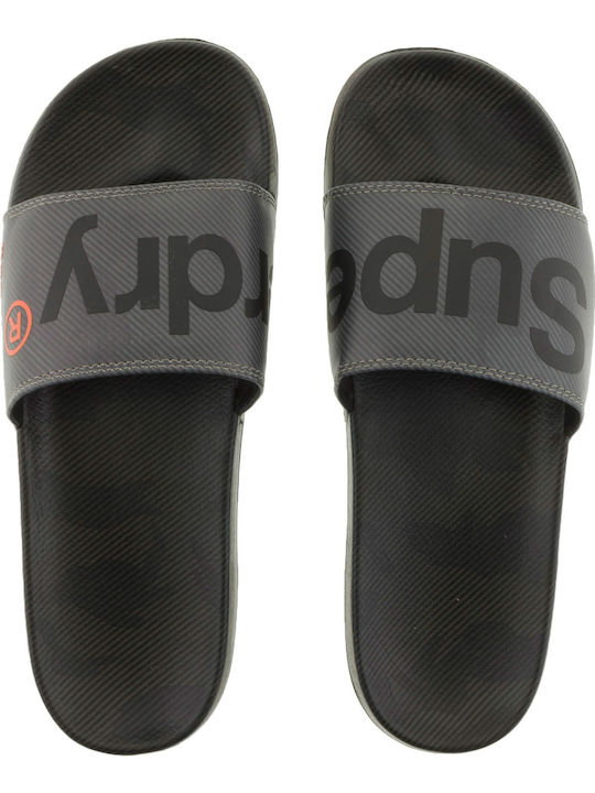Flash M Printed Beach Slides Herren Slides Gray
