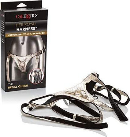 Calexotics Her Royal Harness Crotchless Regal Queen Harness σε Χρυσό Χρώμα