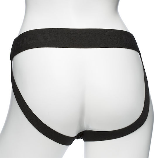 Doc Johnson Body Extensions BE Risqué Harness με Dildo 20.32cm και Δόνηση σε Μαύρο Χρώμα