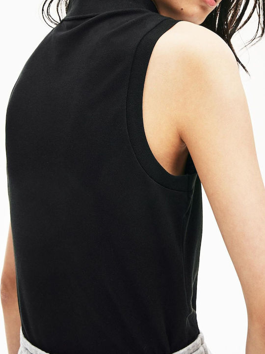 Bluza Damă Polo Fără Mâneci Neagră