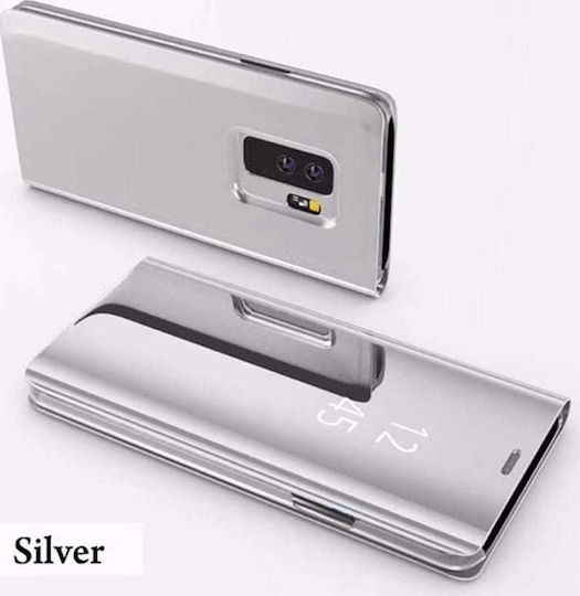 Hurtel Clear View Book Plastic Silver (Galaxy S9+)