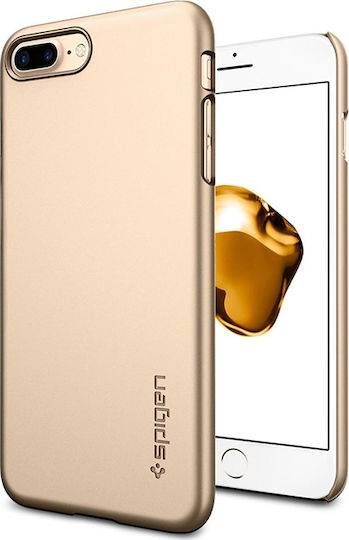 Spigen Thin Fit Back Cover Plastic 0.8mm Gold for iPhone 8/7 Plus