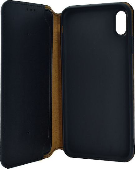 Powertech Book Δερματίνης Μαύρο (iPhone XS Max)