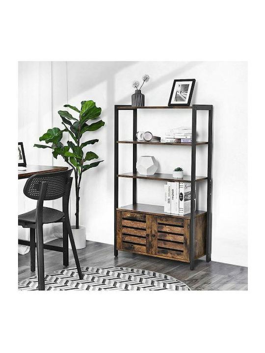 Brown Bookcase 70x30x121.5cm