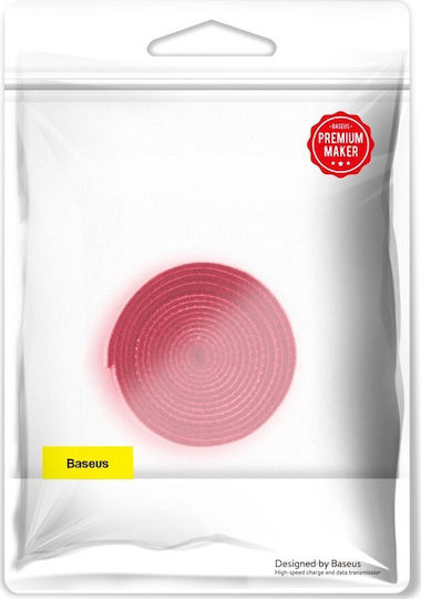 Baseus Kabelbinder Kunststoff 1000mm in Roter Farbe (1Stück) (ACMGT-E09)