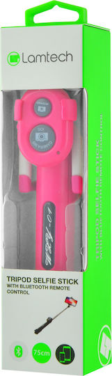 Lamtech Tripod Selfie Stick Bluetooth Pink Lam020373