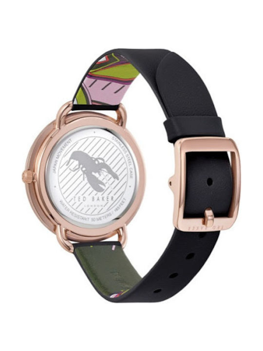 Ted Baker Hetttie Ρολόι Μπαταρίας με Δερμάτινο Λουράκι
