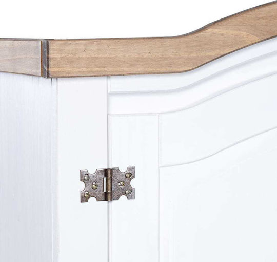 Doppeltür Kleiderschrank Weiß 101x52x170cm
