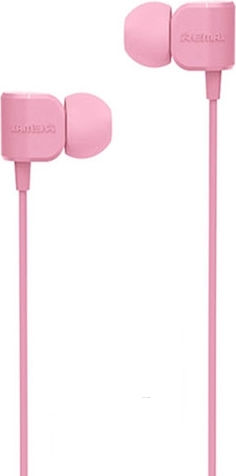 Remax RM-502 In-ear Handsfree με Βύσμα 3.5mm Ροζ