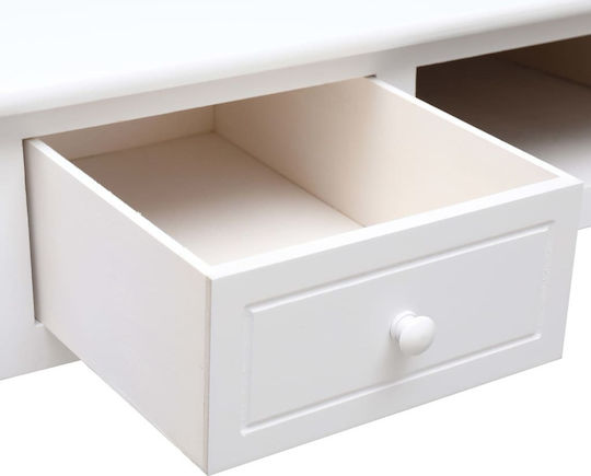 Birou din lemn masiv Alb 110x45x76buc