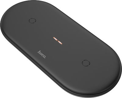 Hoco Wireless Charger (Qi Pad) Blacks (CW23 Dual Power)