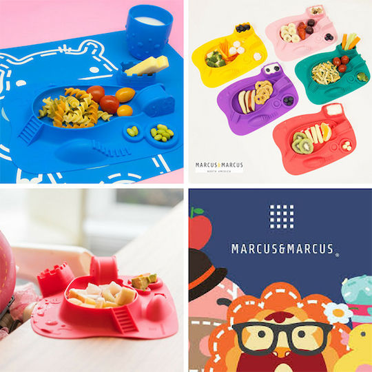 Marcus & Marcus Silicone Baby Tray Piglet for 6+ months Pink