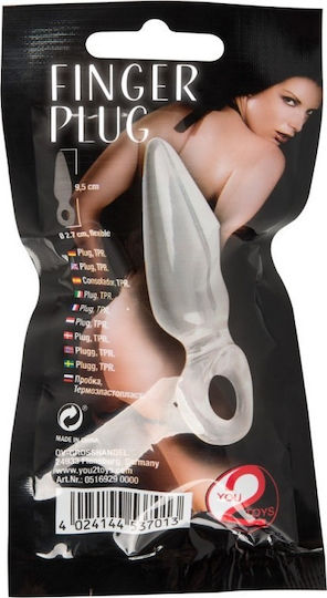 You2Toys Finger Anal Plug White 7cm