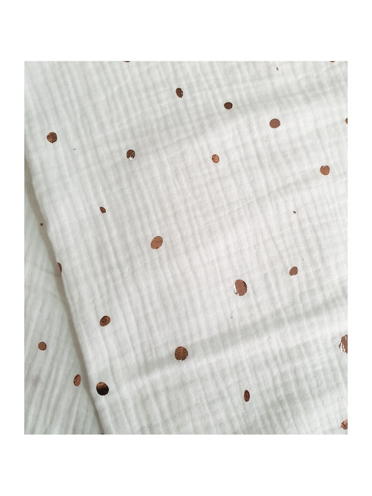 Tiny Toes Muslin Diaper Changing Sheet Dot 1pcs 65x65cm