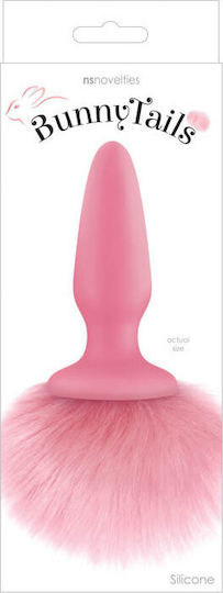 Ns Novelties Bunny Tails Anal Plug Pink 7.9cm