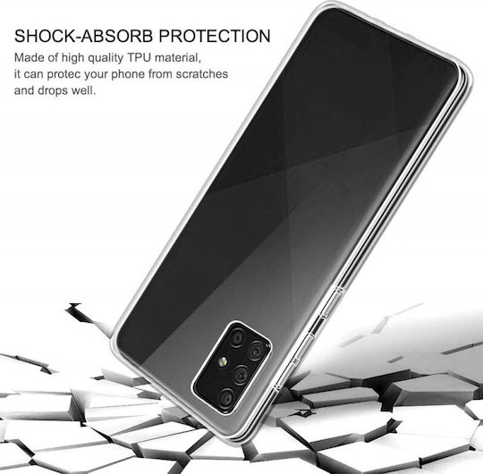 Forcell 360 Full Cover Σιλικόνης 0.3mm Διάφανο (Galaxy A71)