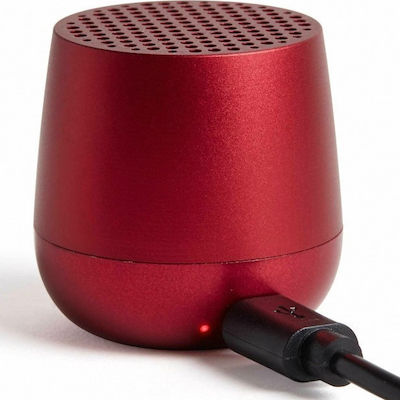 Lexon Mino Waterproof Bluetooth Speaker 3W with Battery Duration up to 2 hours Red