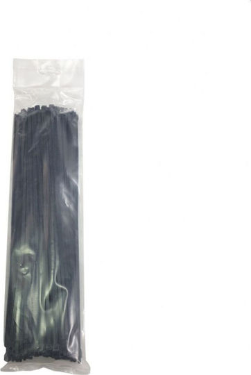 Cresman Δεματικά Καλωδίων Πλαστικά 400mmx4.8mm σε Μαύρο χρώμα (100τμχ)