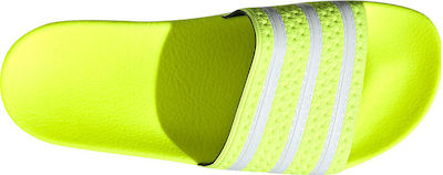 adidas adilette slides solar yellow