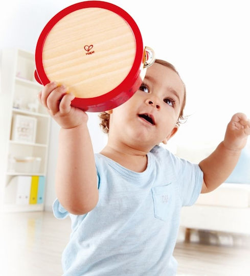 Hape Tamburin Din Lemn Instrument De Percuție Pentru 3+ Ani